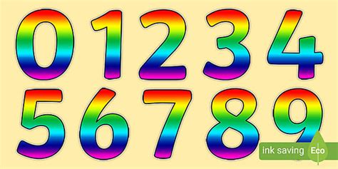 rainbow alphabet display numbers teacher