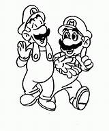 Coloring Mario Pages Bros Print Popular sketch template