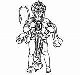 Hanuman Drawing Lord Coloring Colour Wallpaper Sketch Pencil Pages Wallpapers Template sketch template