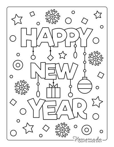 printable  year coloring pages