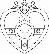Moon Cosmic Sailor Locket Brooch Heart Line Power Coloring Pages Deviantart Tattoo S277 Photobucket sketch template