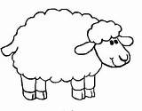Sheep Outline Coloring Lamb Pages Drawing Printable Cute Print Face Kids Simple Preschool Drawings Template Color Baby Getdrawings Cotton Ball sketch template