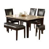 homelegance archstone dining table faux