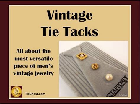 vintage tie tacks  necktie pins types    wear  tie