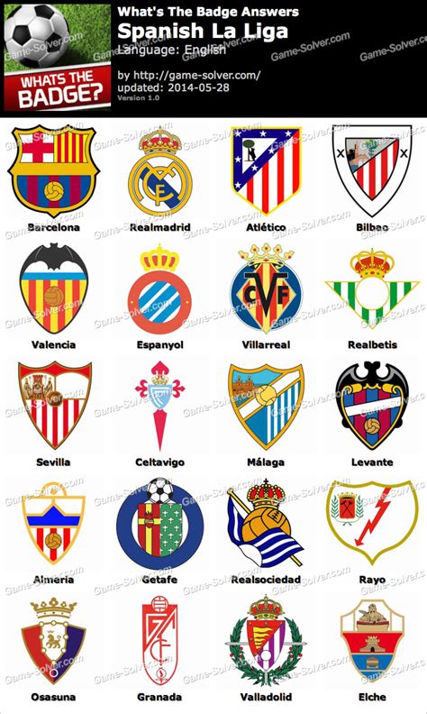 whats  badge spanish la liga answers game solver