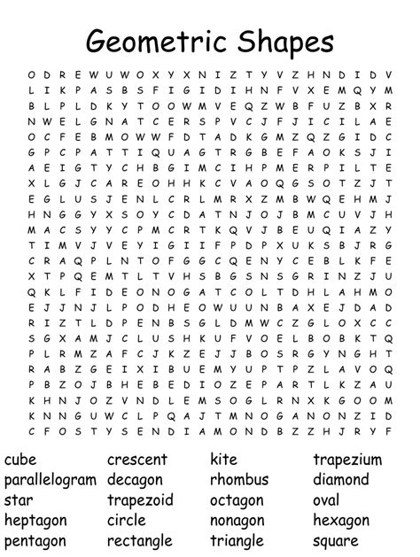 geometric shapes word search wordmint