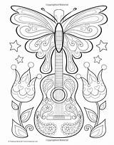 Coloring Pages Music Book Adult Mandala Books Mandalas Printable Sheets Doodle Life Musical Peace Thaneeya Adults Para Mcardle Kids Print sketch template