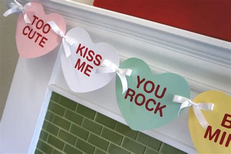 easy diy valentines day printable banner  printables popsicle blog