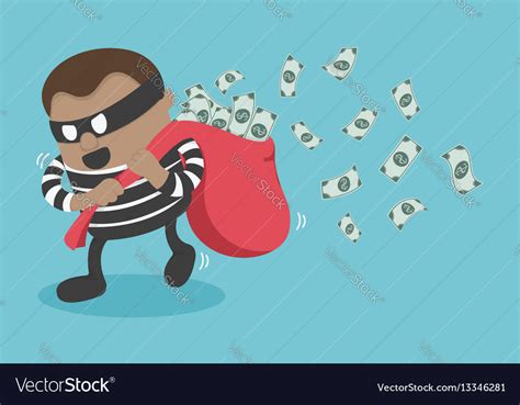 thieves stealing money royalty  vector image