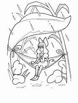 Thumbelina Coloring Pages Printable Colouring Leaf Supercoloring Shelter Finds Under Choose Board sketch template
