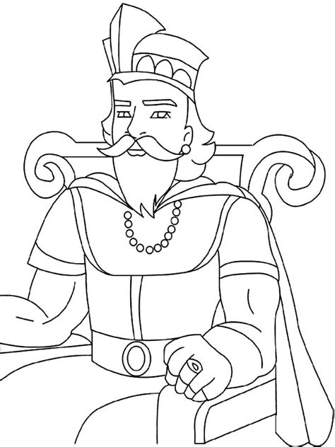 great king coloring pages kids play color