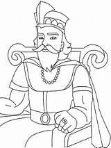 King Coloring Pages Great Uzziah School Related Color Kids Sunday David Printable sketch template