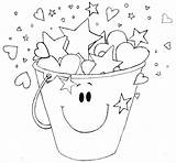 Bucket Filler Coloring Pages Filling Fill Fillers Clipart Color Activities Printable Buckets Foster Care School Cliparts Board Filled Polar Express sketch template