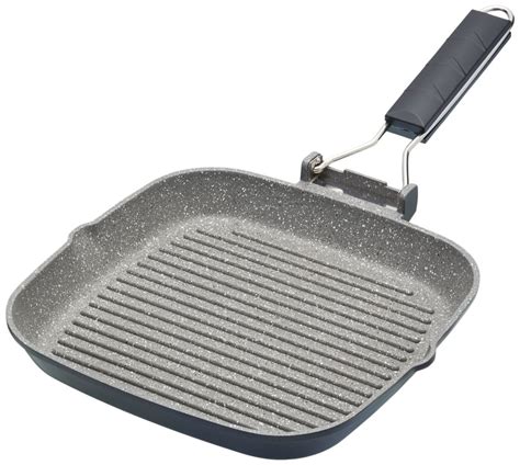 masterclass  stick induction safe griddle pan  folding handle