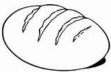 Bread Coloring Pages Colouring Loaf Kids Loaves Outline Clipart Eat Printable Color Drawing Clip Life Communion Slice Unleavened Print Para sketch template