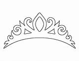 Printable Outline Crown Template Stencils Templates Molde Tiara Paper Stencil Coroa Pattern Patternuniverse Creating Crafts Use Crowns sketch template