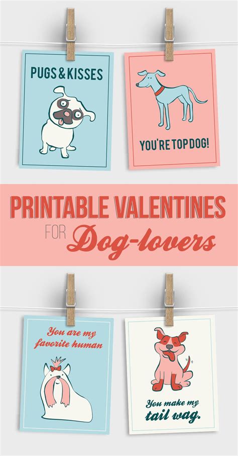 printable valentines  dog lovers valentines printables