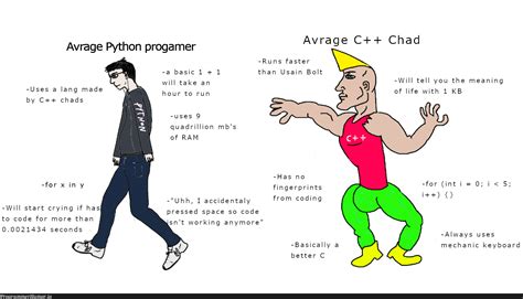 strongest python  weakest  guy programmerhumorio