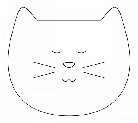 printable cat face template  printable templates