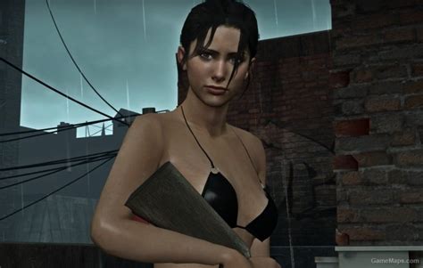 Black Bikini Zoey With [black Hair] Left 4 Dead Gamemaps