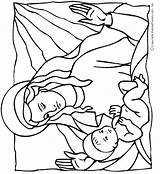 Jesus Coloring Baby Pages Mary Mother Birth Printable Color Kids Bible Library Clipart Christmas Colouring Makingfriends Printer Friendly Popular Version sketch template