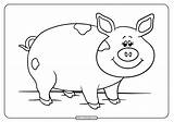 Pig Coloring Pages Printable Cute Whatsapp Tweet Email sketch template