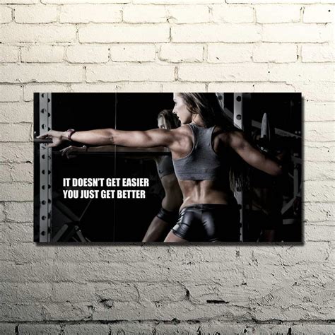 bodybuilding motivational quote art silk poster print 13x24 24x43inches