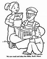 Coloring Pages Christian Obey God Family Obedience Parents Kids Bible Happy Colouring Color Christianity Topcoloringpages Choose Board Template sketch template
