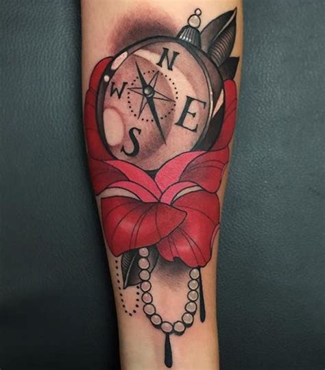 100 Awesome Compass Tattoo Designs Cuded Compass Tattoo Design