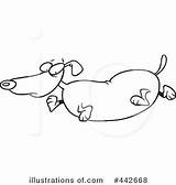 Dog Wiener Clipart Illustration Toonaday Royalty sketch template