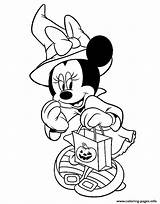 Mouse Minnie Witch Halloween Coloring Pages Disney Mickey Printable Kids Color Fall Pumpkin Print Disneyclips Gif Sheets Prints Book Info sketch template