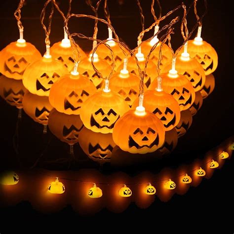 jamber halloween pumpkin fairy lights led pumpkin string lights