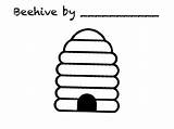 Beehive Clipart Hive Bee Coloring Clip Silhouette Outline Sheet Cliparts Cartoon Colouring Clipartbest Library Cool Getdrawings Clipartmag sketch template