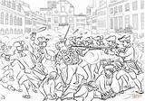 Massacre Colorir Revere Eua Imprimir Unidos Independência Históricos sketch template