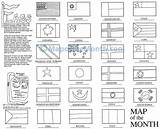 Flags Flag Colouring Mapofthemonth American sketch template