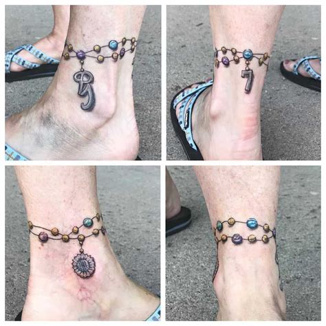 50 Remarkable Ankle Bracelet Tattoo Designs [2020 ] Sheideas