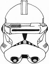 Clone Trooper Binoculars Helm Helme Commander Visier Gree Troopers sketch template