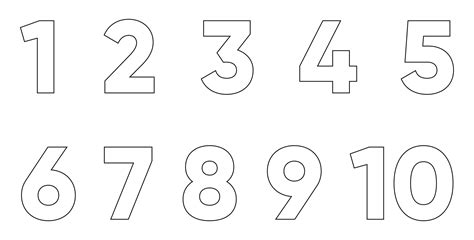 number stencils   print printable form templates  letter
