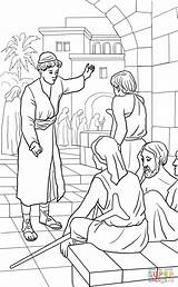 Parable Banquet Activity Parables Servant Healed Supercoloring sketch template