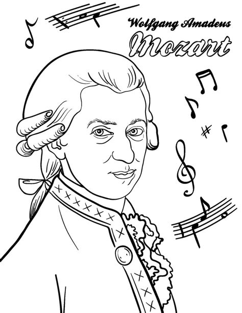 days  mozart day  marriage  figaro mozart coloring mozart
