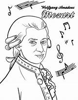 Mozart Musique Compositeurs Printable Piano Figaro Marriage Enseignement Musiciens Composers Musicales Pédagogiques Outils Professeurs Préscolaire Activités Sn Elementary sketch template