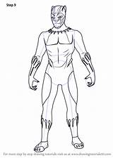 Marvel Colorir Pantera Vingadores Drawingtutorials101 Tutorials sketch template