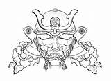Samurai Mask Drawing Helmet Drawings Behance Armor Template Sketch Coloring Getdrawings Templates sketch template