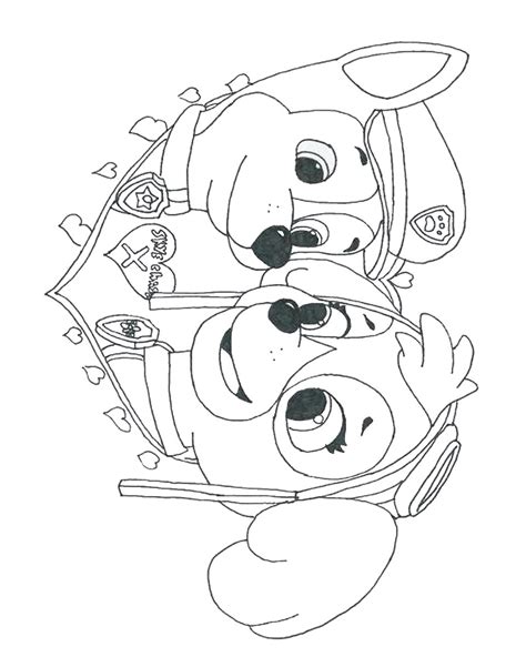 everest paw patrol coloring pages  getcoloringscom  printable
