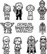 Skywalker Vader Yoda Darth sketch template