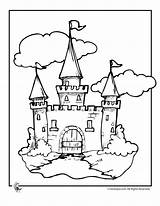 Castle Princess Coloring Pages Disney Getcolorings Printable sketch template