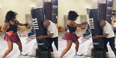 flipboard this video of serena williams boxing with mike