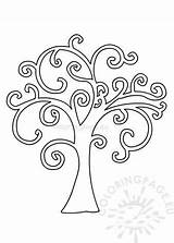 Tree Life Printable Template Coloring Spring sketch template