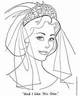 Coloring Pages Wedding Bride sketch template