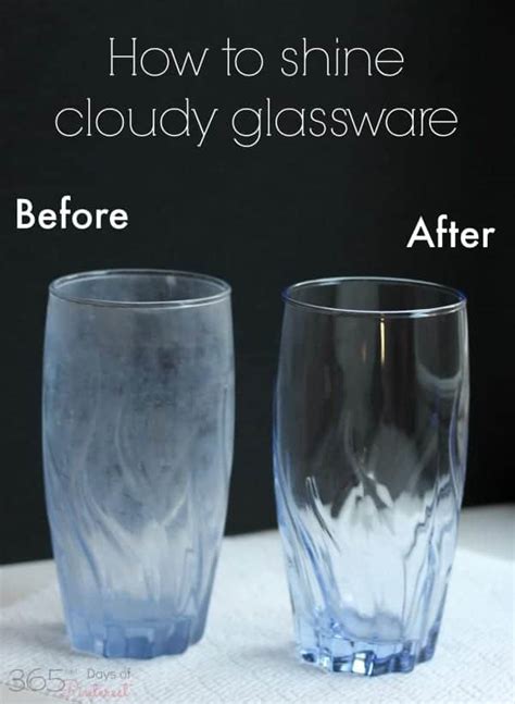 shine cloudy glassware easy fix simple  seasonal